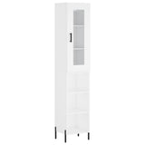 Highboard White 34,5x34x180 cm Engineered Wood 3199369