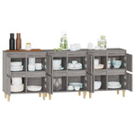 Sideboards 3 pcs Grey Sonoma 60x35x70 cm Engineered Wood 3185773