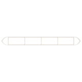 Raised Garden Bed White 380 x 40x 40 cm Steel 8011734