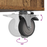 Golf Cabinet with Wheel Plain Old Wood 120 x 45 x 98 cm 899477
