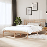 Bed Frame without Mattress Double Solid Wood 3100564