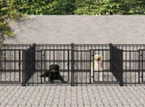 Outdoor Dog Kennel Steel 18.77 m 3124587