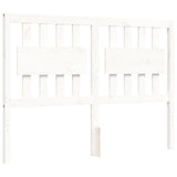 Bed Frame without Mattress White 140x190 cm Solid Wood Pine 3192407