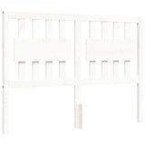 Bed Frame without Mattress White 140x190 cm Solid Wood 3194292