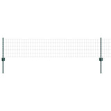 Fence with Posts Green 0.4 x 25 m Steel 3336009
