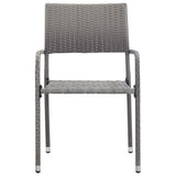 3 Piece Garden Dining Set Grey 3067735