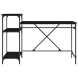 Desk Black Oak 135 x 50 x 90 cm Engineered Wood 881284