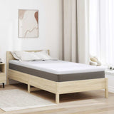 Mattress Topper White 120 x 200 x 5 cm Jaquard Fabric 4106225