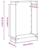 Firewood Rack White 60x28x90 cm Cold-rolled steel 864212