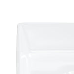 Wash Basin White 37x37x13 cm Ceramic Square 153341