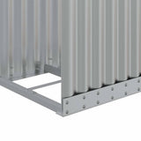 Log Holder Silver 40x45x170 cm Galvanised Steel 364588