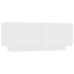Bedside Cabinet White 100x35x40 cm Engineered Wood 3082765