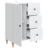 Sideboard with Drawer White 66 x 34.5 x 90 cm Engineered Wood 894165