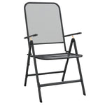 ZNTS 5 Piece Garden Dining Set Anthracite Metal Mesh 3211819