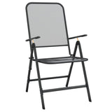ZNTS 5 Piece Garden Dining Set Anthracite Metal Mesh 3211819