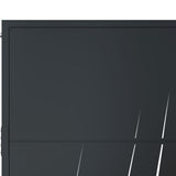 Garden Gate Anthracite 105x180 cm Steel Grass Design 153170