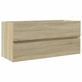 2 Piece Bathroom Furniture Set Ceramic and Engineered Wood 3307665