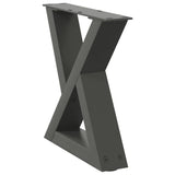 Coffee Table Legs 2 pcs Anthracite 30x cm Steel 4012678