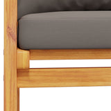 Garden Sofa Bench 120 cm with Cushion Solid Wood Acacia 366379