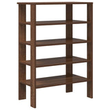 Shoe Rack Brown Oak 61x32x87.5 cm Engineered Wood 859857