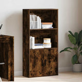 Bookcase Smoked Oak 60x24x120 cm Engineered Wood 860422
