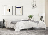 Bed Frame without Mattress Grey Sonoma 150x200 cm King Size 3280050