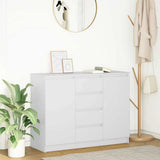 Sideboard with Drawers White 100.5x35x76 cm Engineered Wood 3328444