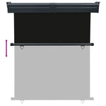 Balcony Side Awning 145x250 cm Black 48424