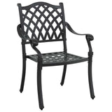 Garden Dining Set 7 pcs Black Aluminium 3334657