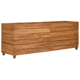 Raised Bed 150x40x55 cm Recycled Teak Wood and Steel 47426