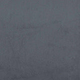 Corner Bed Frame with Headboard Dark grey 90 x 200 cm Velvet 42016647