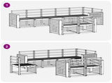 Sofa Sets 8 pcs Natural Solid Acacia Wood 3375014