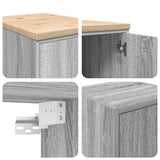 Garage Cabinets 2 pcs Grey Sonoma Engineered Wood 3328301
