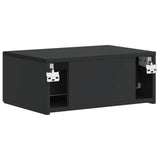 Wall-Mounted Bedside Cabinet Black 49 x 34.5 x 20 cm 898447