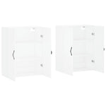 Wall Mounted Cabinets 2 pcs White Engineered Wood 3197889