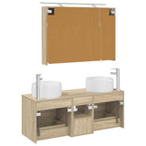 Bathroom Furniture Set 4 pcs Sonoma Oak 3407017