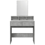 Dressing Table with Mirror Concrete Grey 80x41x144.5 cm 848174