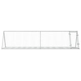 Rabbit Hutch Silver 400x105x91 cm Galvanised Steel 3281531