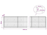 Gabion with 3.5 mm Wire and 10x10 cm Mesh 1200x50x100 cm 3463314