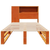 Bookcase Bed without Mattress Wax Brown 75x190 cm Small Single Solid Wood 3323907