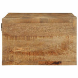Wall-mounted TV Cabinet 100x30x19 cm Solid Rough Wood Mango 4017479