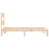 Bed Frame without Mattress Small Single Solid Wood Pine 3193491