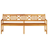 Garden Bench Brown 220 x 56 x 90cm Solid Acacia wood 4105527