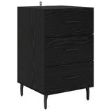 Bedside Cabinet Black Oak 40 x 40 x 66 cm Engineered Wood 882136