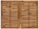 Garden Dinner Table Natural and Coffee 80 x 80.5 x 75 cm 901312