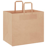 Paper Bags 250 pcs with Handles Brown 32x22x28 cm 4101820