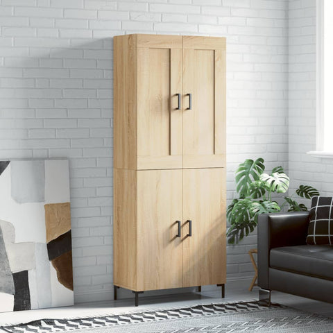 Highboard Sonoma Oak 69.5x34x180 cm Engineered Wood 3199556
