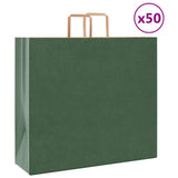 ZNTS Paper Bags 50 pcs with Handles Green 54x15x49 cm 4101948