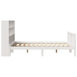Bookcase Bed without Mattress White 160x200 cm Solid Wood Pine 3321709
