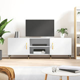 TV Cabinet White 150x30x50 cm Engineered Wood 829076